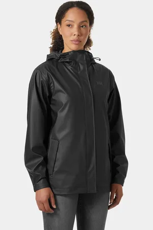 Helly Hansen Dam Moss Iconic Vattentät Regnjacka Svart L