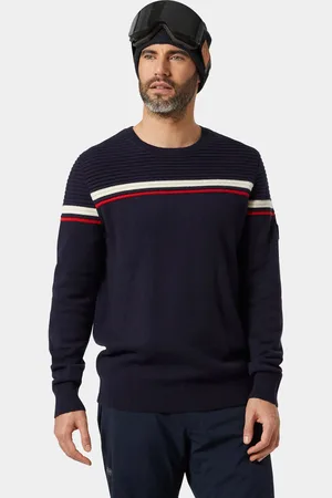 Helly Hansen Herr Carv Stickad Tröja ​ Marinblå M