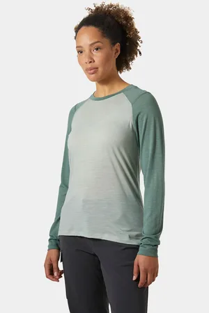 Helly Hansen Dam HH Durawool Crew Långärmad Tröja Grön L
