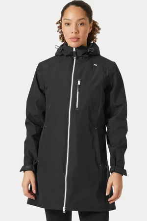 Helly Hansen Dam Long Belfast 3/4 Regnjacka Svart M
