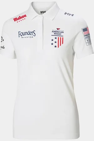 Helly Hansen Dam Crew Technical Navy Polotröja Vit L