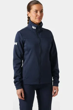 Helly Hansen Dam Crew Smooth Slickface Fleecejackajacka Marinblå L