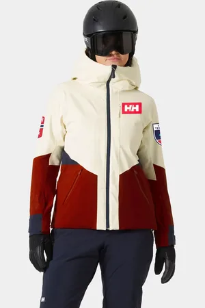 Helly Hansen Dam Kvitfjell Race Fodrad Skidjacka Vit L