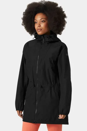 Helly Hansen Dam Essence Mellanlång Regnjacka Svart L