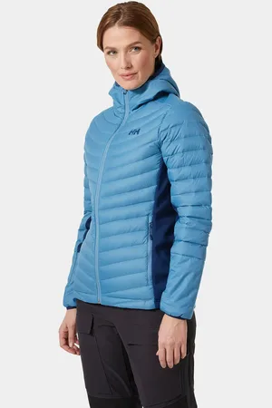 Helly Hansen Dam Verglas Dunjacka Med Isolering Och Huva Blå XL