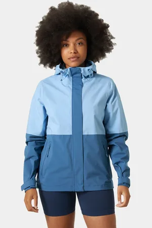 Helly Hansen Dam Juell Storm Vattentät Jacka Blå L