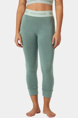 Helly Hansen Dam Lifa Merino 3/4 Skidbyxor Grön L