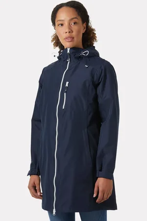 Helly Hansen Dam Long Belfast 3/4 Regnjacka Marinblå S