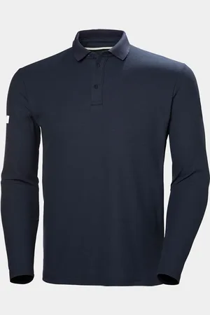 Helly Hansen Herr Crewline Långärmad Polotröja Marinblå S