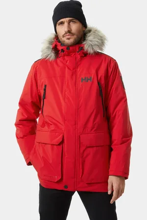 Helly Hansen Herr Reine Winter Parkass Röd L