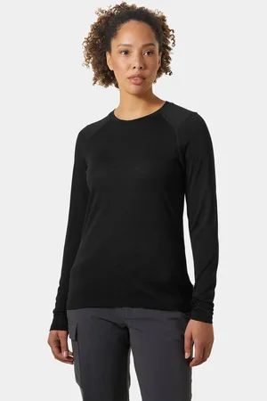 Helly Hansen Dam HH Durawool Crew Långärmad Tröja Svart L