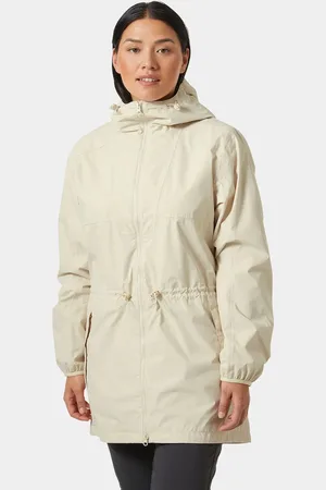 Helly Hansen Dam Essence Mellanlång Regnjacka Vit L
