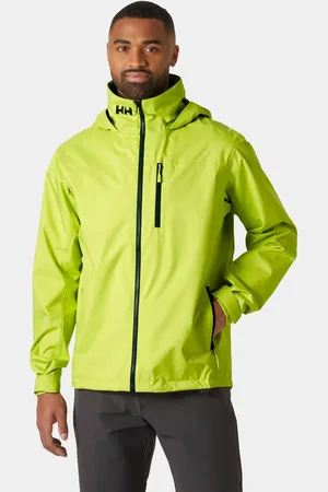 Helly Hansen Herr Crew Seglarjacka Med Huva 2.0 Grön 2XL
