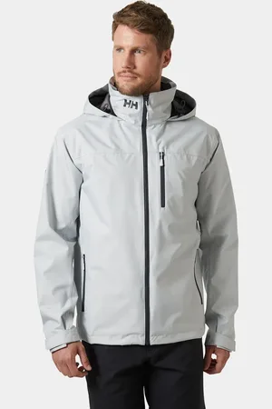 Helly Hansen Herr Crew Seglarjacka Med Huva 2.0 Grå 2XL