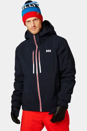 Helly Hansen Herr Alpha Lifaloft Lättviktig Skidjacka Marinblå XL