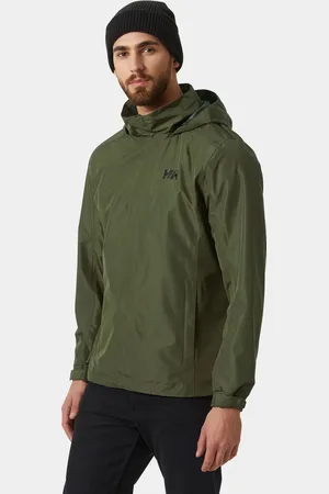 Helly Hansen Herr Dubliner Shell Regnjacka Grön M