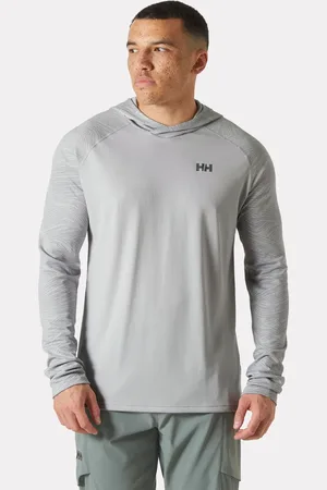 Helly Hansen Herr Lifa® Active Solen Luvtröja/munktröja Med Tryck Grå 2XL