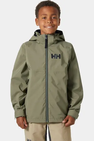 Helly Hansen Junior Rigging Regnjacka Grön 140/10