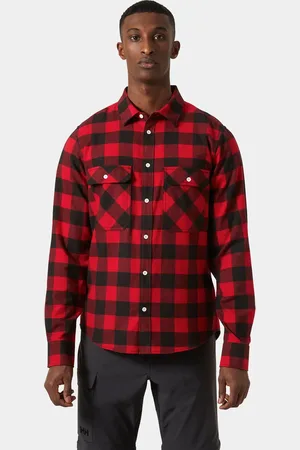 Helly Hansen Herr Lokka Organic Flanellskjorta Röd 2XL