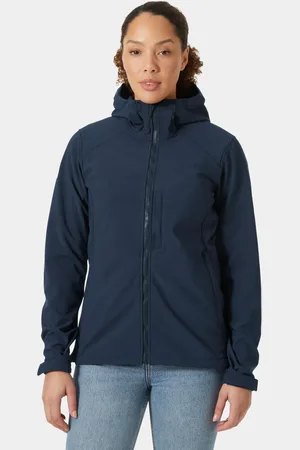 Helly Hansen Dam Paramount Softshell Jacka Med Huva Marinblå L