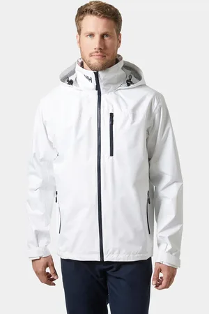 Helly Hansen Herr Crew Seglarjacka Med Huva 2.0 Vit 2XL