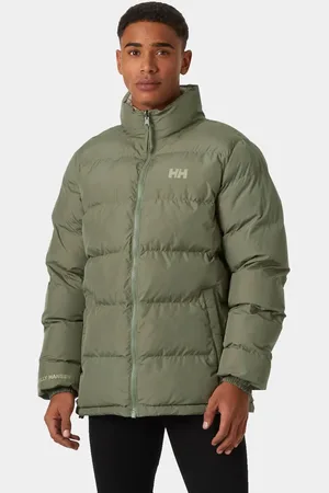 Helly Hansen Herr Yu 23 Puffer Vändbar Fodrad Jacka Grön 2XL