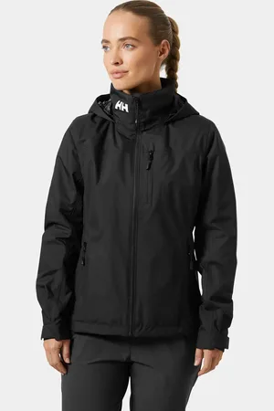 Helly Hansen Dam Crew Mellanlager Seglarjacka Med Huva 2.0 Svart L