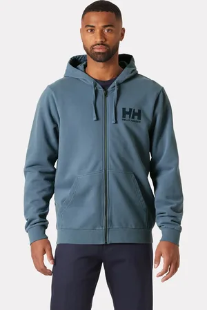 Helly Hansen Herr HH Logo Luvtröja/munktröja Med Dragkedja 2.0 Marinblå 2XL