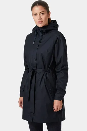 Helly Hansen Dam Lyness Ii Retro 3/4 Regnjacka Marinblå L