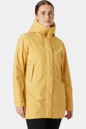 Helly Hansen Dam Victoria Mid Fodrad Regnjacka Beige L