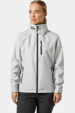 Helly Hansen Dam Crew Seglarjacka Med Huva 2.0 Grå L