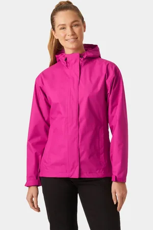 Helly Hansen Dam Seven J Jacka Andningsbar Regnjacka Rosa L