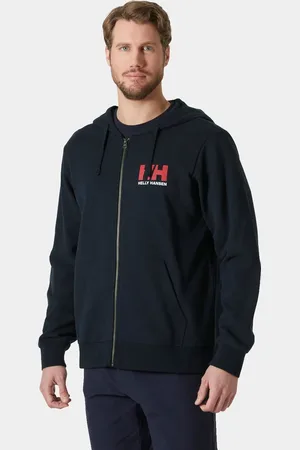 Helly Hansen Herr HH Logo Luvtröja/munktröja Med Dragkedja 2.0 Marinblå 2XL