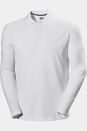 Helly Hansen Herr Crewline Långärmad Polotröja Vit 2XL