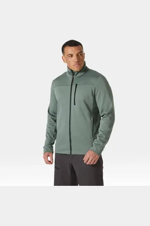 Helly Hansen Herr Crew Slickface Marine Fleecejackajacka Grön L