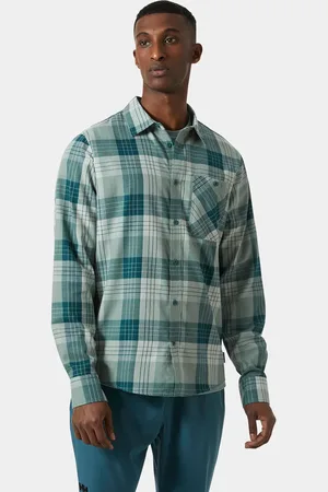 Helly Hansen Herr Aker Flannel Långärmad Tröja Grön M