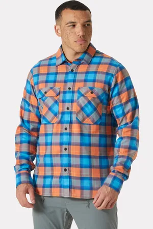 Helly Hansen Herr Lokka Organic Flanellskjorta Orange 2XL