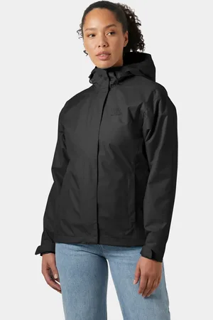 Helly Hansen Dam Seven J Jacka Andningsbar Regnjacka Svart L