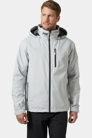 Helly Hansen Herr Crew Mellanlager Seglarjacka M Huva 2.0 Grå 2XL