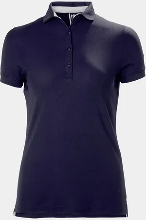 Helly Hansen Dam Crewline Snabbtorkande Stretch Polotröja Marinblå XS