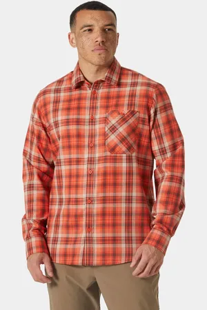 Helly Hansen Herr Aker Flannel Långärmad Tröja Orange 2XL