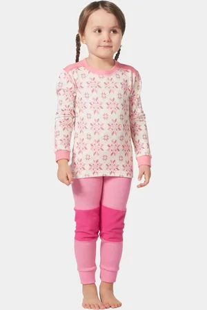 Helly Hansen Barn Graphic Lifa® Merinoull Baslagerset Rosa 92/2