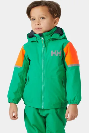 Helly Hansen Barn Rider 2.0 Fodrad Skidjacka Grön 140/10