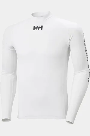 Helly Hansen Herr Waterwear Sailing Rashguard Tröja Vit 2XL