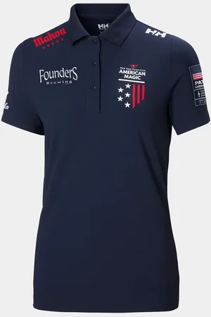 Helly Hansen Dam Crew Technical Navy Polotröja Marinblå L