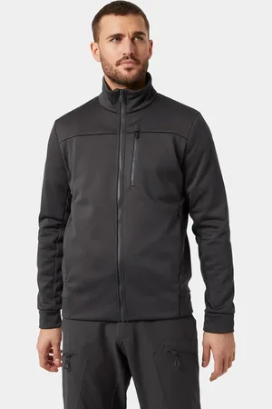 Helly Hansen Herr Crew Slickface Marine Fleecejackajacka Grå 2XL