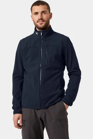 Helly Hansen Herr Crew Softshell Väderbeständig Jacka 20 Marinblå 2XL