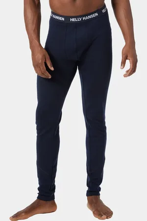 Helly Hansen Herr Lifa Merino Vinterbyxor I Mellanvikt Marinblå 2XL