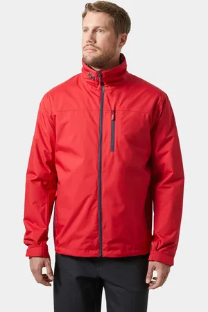 Helly Hansen Herr Crew Mellanlager Seglarjacka M Huva 2.0 Röd 2XL
