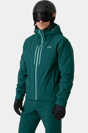 Helly Hansen Herr Alpha Lifaloft Lättviktig Skidjacka Grön 2XL